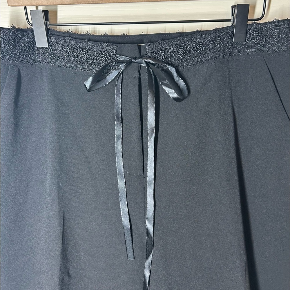 Molly Bracken Classic Black Tapered Trousers Size L Career Office Business - Picture 2 of 9